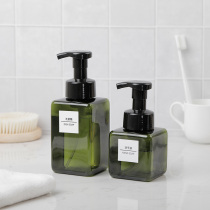Household press-type foaming bottle facial cleanser shampoo bubbler Japanese portable mousse shower gel bottle