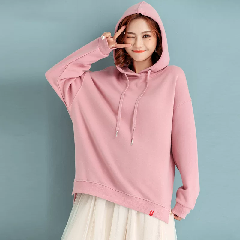 Брендовый весенний худи с капюшоном длинный Tide, корейский стиль, коллекция 2021 года, средней длины