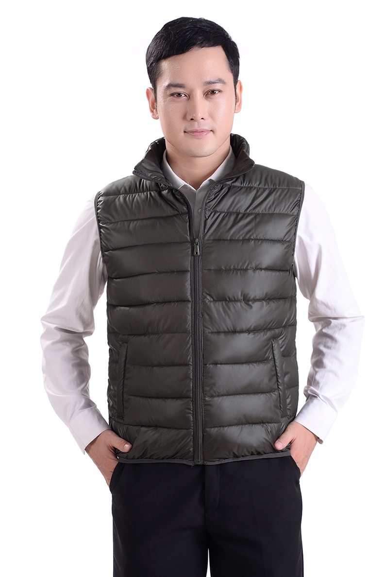 Áo vest nam trẻ trung và nam trung niên ấm áp cotton mùa thu và mùa đông vest vest vest mùa thu áo khoác nam ao khoac vest nam