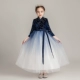 Váy bé gái sinh nhật chủ nhà biểu diễn piano trang phục hoa cô gái váy công chúa trẻ em phồng sợi dài tay mùa xuân - Váy trẻ em