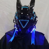 Cyberpunk mask childrens full face functional style cosplay male headgear Halloween mask technology helmet