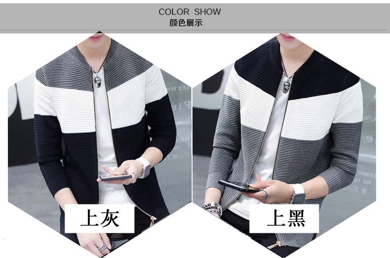 Của nam giới Áo Len Cardigan Mùa Thu Đứng Cổ Áo Cộng Với Nhung Dày Casual Áo Len Nam Dài Tay Áo Thanh Niên Mùa Đông Áo Khoác Hàng Đầu