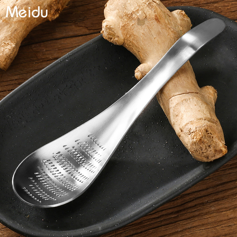 Spoon-type stainless steel Manual grinding ginger Kitchen Mill Ginger Hibiscus Garlic Hibiscus Machine Home Side Food Mill Garlic Clay Grinders Grinding Spoon