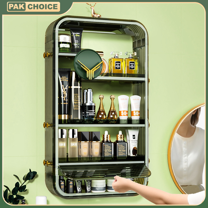 Toilet Bathroom Skincare Cosmetic Wall Hanging-free Punch Toilet Collection Box Handling Wall