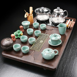 Fully Automatic Tea Tray with Water Filling at the Bottom, Portable Tea Set, Complete Set of Kung Fu Tea Set, Household Simple Small Tea Table