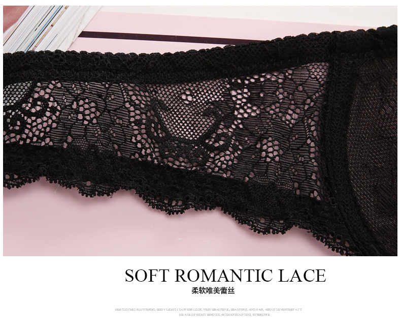 Mùa hè mỏng sexy ren đồ lót trong suốt nữ vòng thép mà không sponge áo ngực ngực lớn áo ngực nhỏ phần mỏng cô gái quần áo lót phụ nữ cao cấp
