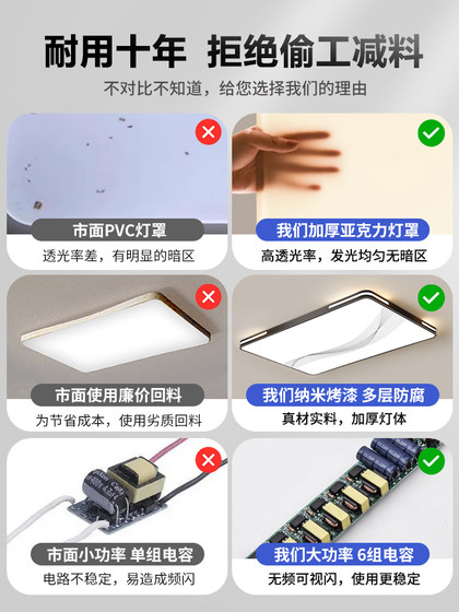 2026 New Model Living Room Ceiling Light Modern Simple Elegant Ultra-Thin Led Bedroom Room Hall Light Zhongshan Lighting Fixtures