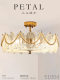 French the Chair Bedroom Designer French Light Luxury Glass Ceiling Lamp Bedroom Study Living Room Lamps