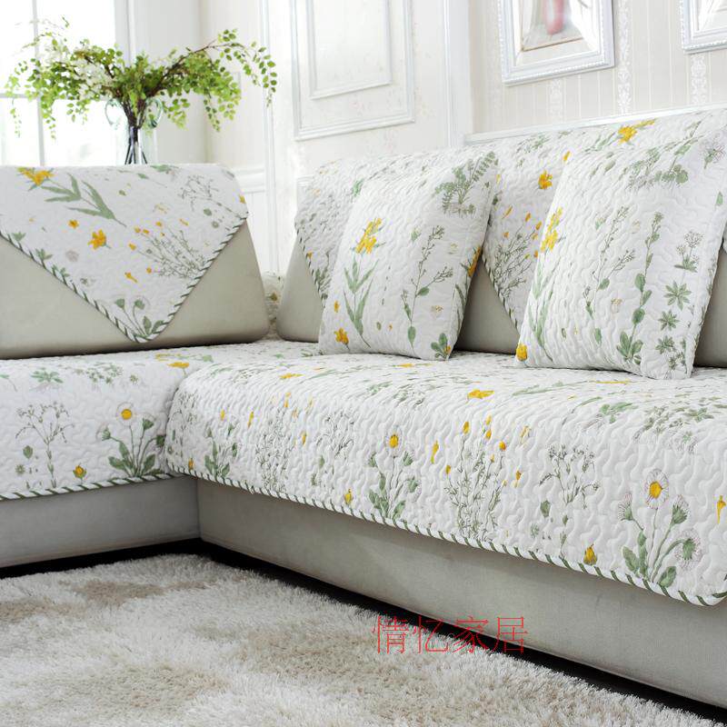 Four seasons universal sofa cushion living room combination cotton back cover cover towel non-slip cushion simple modern imperial concubine custom