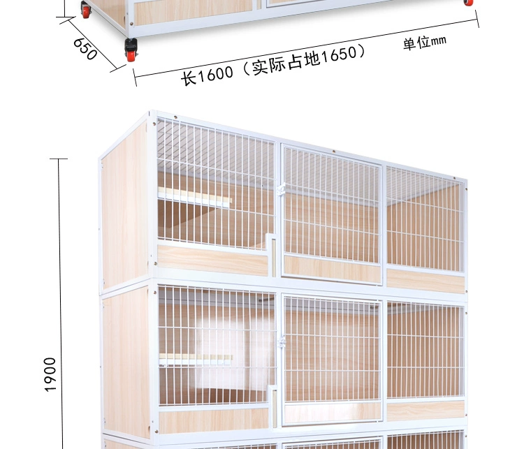 Mèo gỗ rắn lồng ba lớp kết hợp nhiều lớp mèo nhà nuôi mèo lớn giao phòng sang trọng nuôi dưỡng mèo biệt thự - Cat / Dog hàng ngày Neccessities