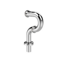 Beauty Standard Toilet Washbasin P Shaped Drain Pipe Bath Cabinet Washbasin Stainless Steel Downpipes To Water Pipes 9513