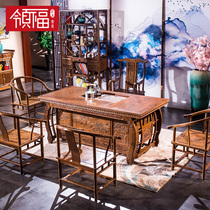 Like Fu Mauka Office Tea Several Soliwood Kung Fu Tea Table Chicken Wing Tea Table Combined New Chinese Antique Bubble Tea Table