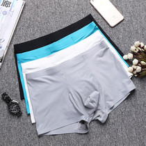 2021 panty men ice silk thin breathable four corners shorts head mens pants mulberry silk boxer pants large size summer