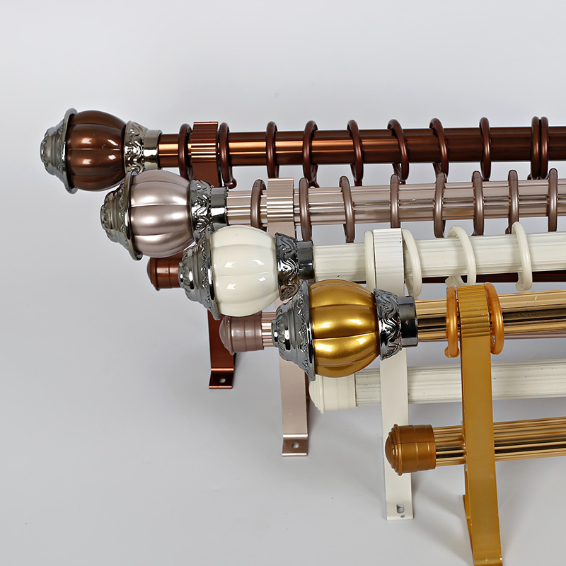 Curtain rod Roman rod Decorative head Rod head Choke plug Resin flower head