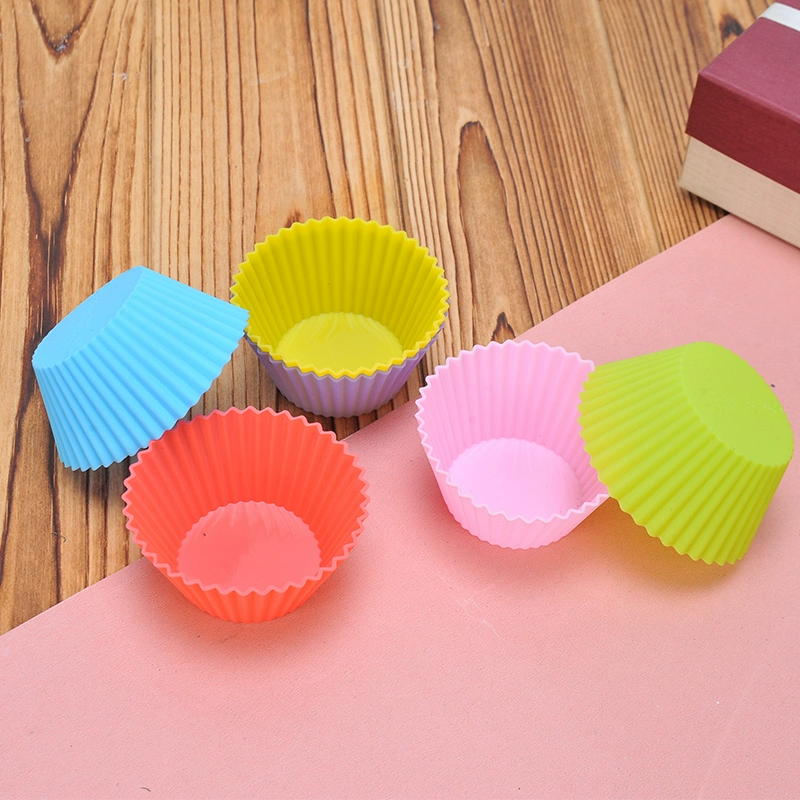 Nhiệt độ cao 6 cốc muffin silicone để làm khuôn bánh nhỏ dụng cụ làm bánh lò nướng trứng bánh tart thạch cốc - Tự làm khuôn nướng