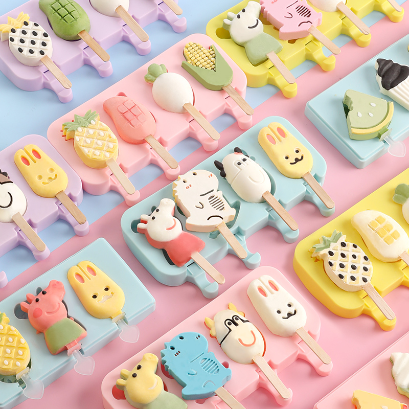 Ice cream mold homemade food grade silicone popsicle ice cream ice cream ice cream sorbet container abrasive model ice cubes
