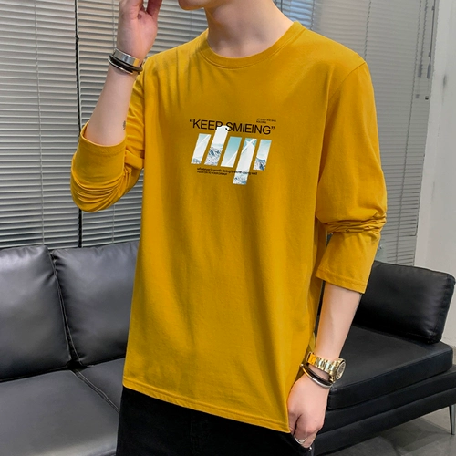 Летний тонкий трендовый хлопковый лонгслив для отдыха, оверсайз