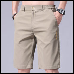 Ice Silk Half Length Casual shorts Men's Summer Thin Pants Men Western Pants Horse Pants 2025 New arrival Summer