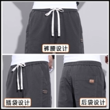 Демисезонные штаны, утепленные спортивные джинсы с начесом, 2024 года, свободный крой