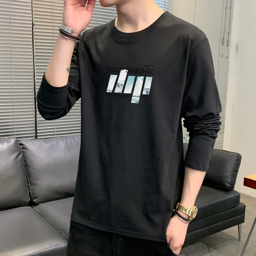 Летний тонкий трендовый хлопковый лонгслив для отдыха, оверсайз