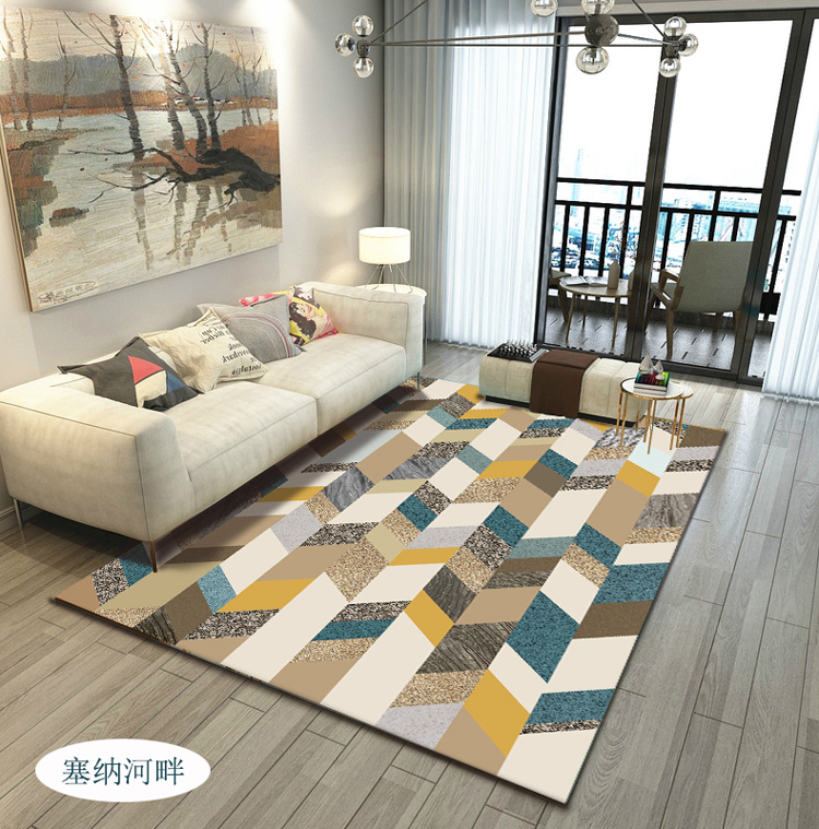 Phong cách Bắc Âu phòng khách thảm sofa bàn cà phê thảm phòng ngủ đầy đủ giường ngủ nghiên cứu khách sạn cửa mat tùy chỉnh - Thảm thảm trải nhà