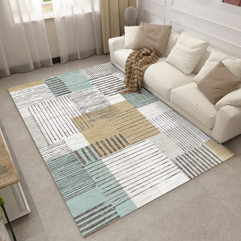 Nordic Ins-style carpet, living room sofa, coffee table mat, luxury, girls' room, bedroom, bedside, influencer, same style floor mat 