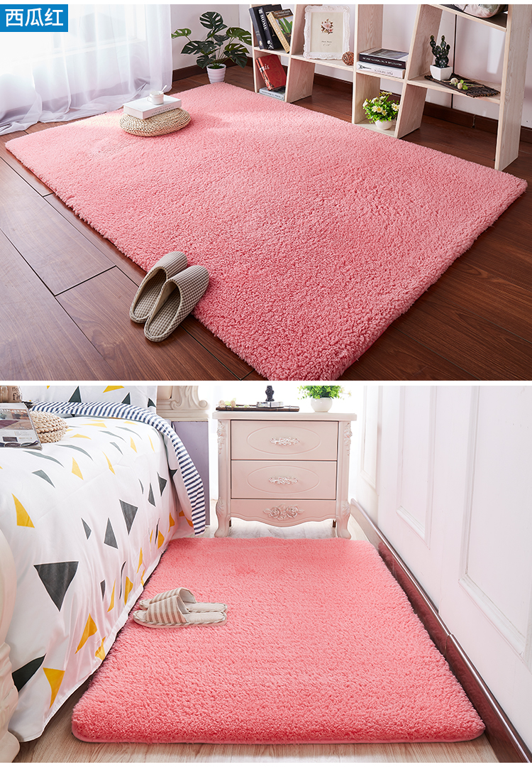 ins giường thảm phòng ngủ cửa hàng thảm cho cô gái phòng bố trí beanbag đỏ cùng một đoạn thảm sàn phòng khách ròng - Thảm thảm cói