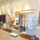 Настенный стенд, вешалка из натурального дерева, детская одежда