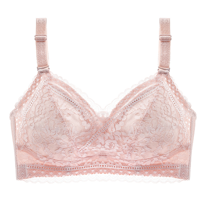 内衣女无钢圈超薄款大胸显小调整型