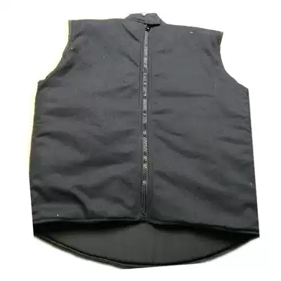 Fencing equipment Black canvas coach suit Training suit Fencing coach substitute suit Sweat-absorbing long-sleeved sleeveless