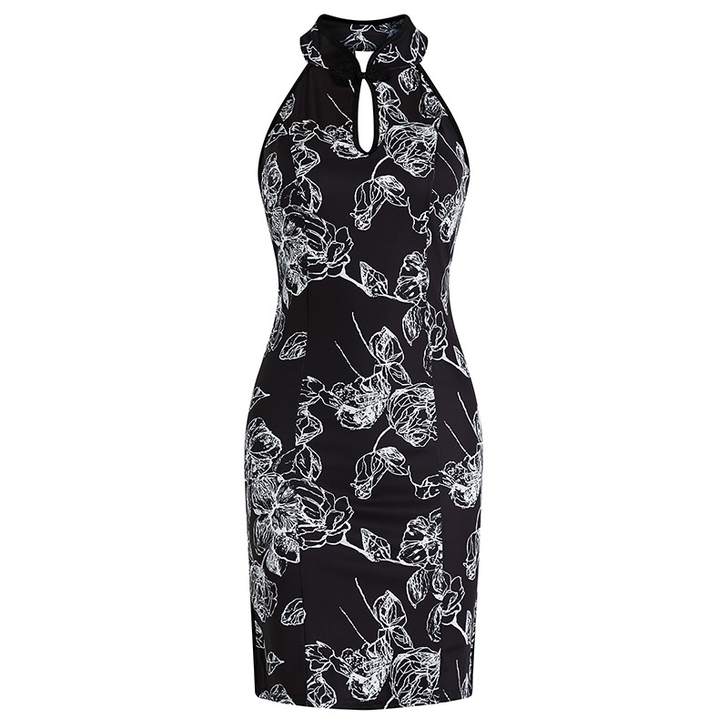 Short retro skirt, sexy cheongsam, dress, tight Short retro skirt, sexy cheongsam, dress, tight