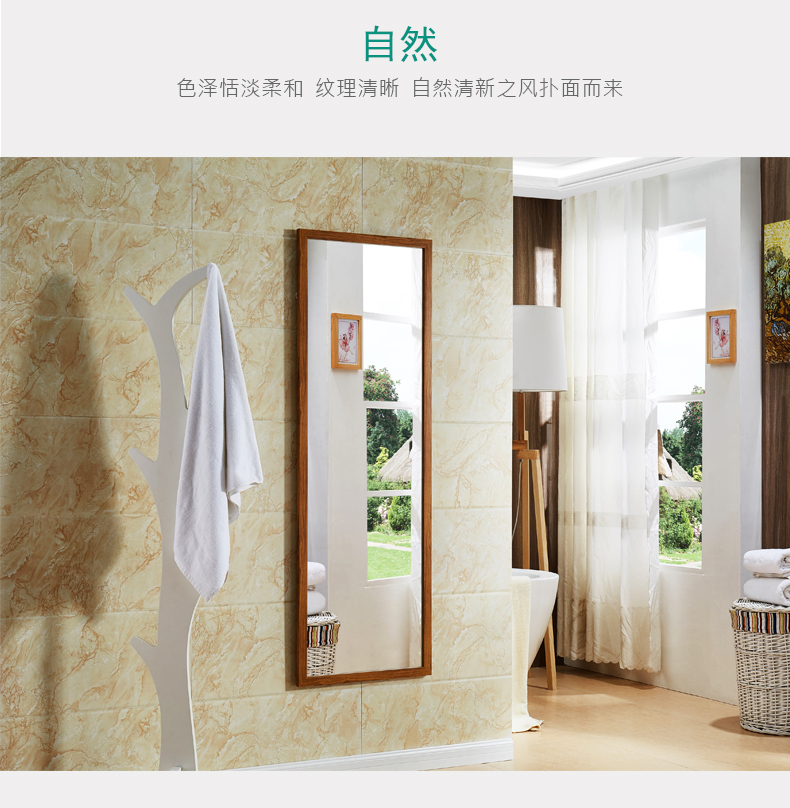 Huashen mục vụ phù hợp gió gương gương toàn thân gương treo tường gương lớn sàn gương quần áo khung cửa hàng gương - Gương gương treo toàn thân