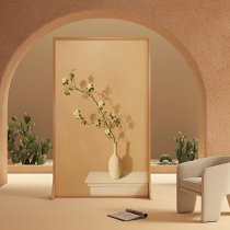 Screen partition living room mobile entrance door blocking office bedroom decoration custom solid wood flower seat screen home