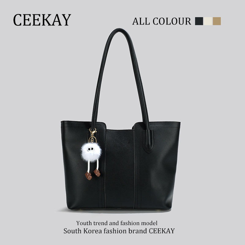 CEEKAY - натуральная высококачественная летняя повседневная большая сумка на одно плечо, новинка 2025 года, женская сумка-тоут большой емкости для пригородных поездок