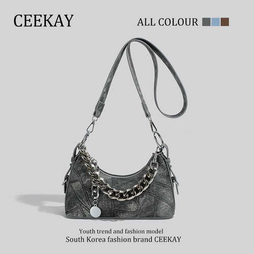 Ceekay, летняя джинсовая сумка подмышку, сумка через плечо, премиум класс