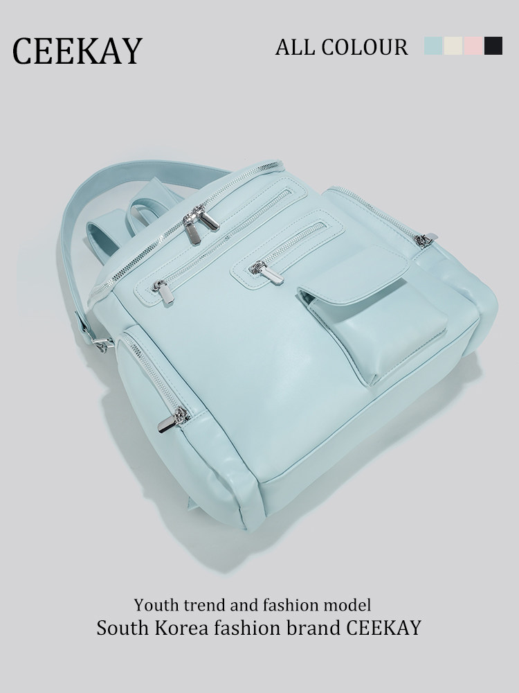 Ceekay Genuine School Bag for Middle and High School Students, Women's 2025 New Lightweight Travel Backpack, Large Capacity Backpack