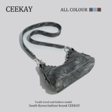 Ceekay, летняя джинсовая сумка подмышку, сумка через плечо, премиум класс