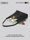 Ceekay Original Black Suede Tote Bag for Women 2026 New Large-Capacity Versatile High-End Underarm Bag