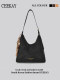 Ceekay Original Black Suede Tote Bag for Women 2026 New Large-Capacity Versatile High-End Underarm Bag