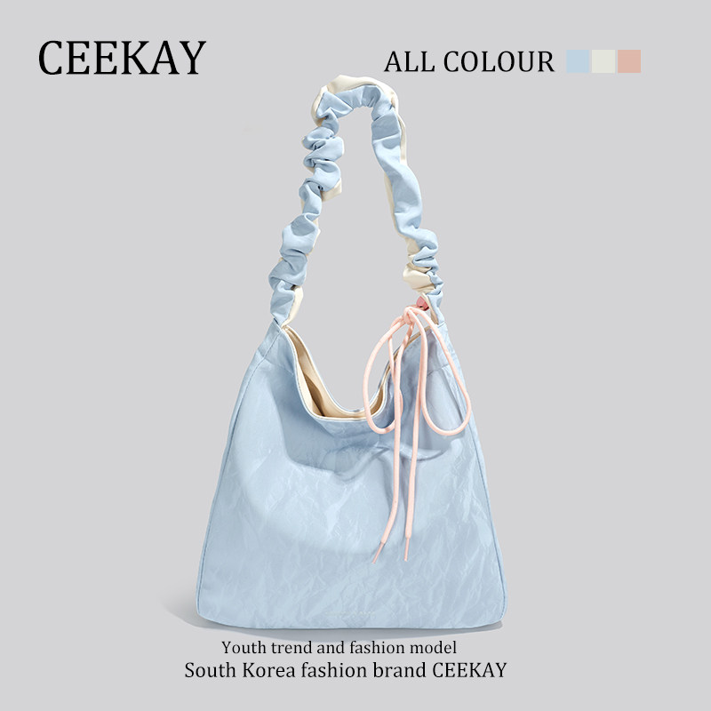 Light Luxury Niche Design Tote Bag - CEEEKAY Brand 2025 New Arrival Women's Bag in Microfiber Synthetic Leather - Thumbnail 2