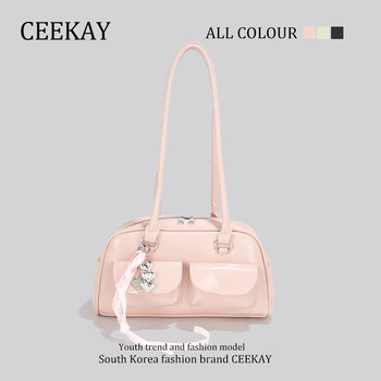 Ceekay Genuine Niche Bowling Bag Underarm Bag High-End Shoulder Bag Women's 2025 New Crossbody Bag