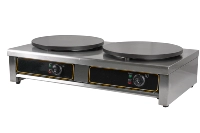 Серебряная электрическая двухглавая печь Halberd