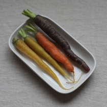 Liangyuan Jingpin vegetarian white ceramic small long square corner dinner plate Dish plate