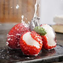 Shake the same creative color change tea pet Litchi tea play fruit resin ornaments Tea table tea ceremony accessories