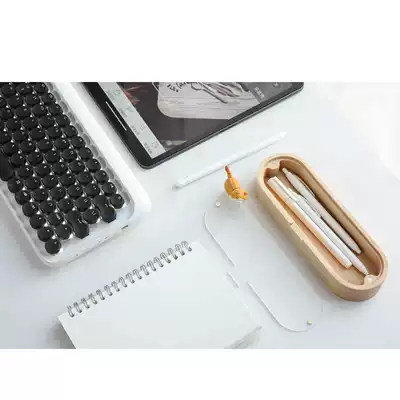 Craftsman wood home creative wooden stationery box pen box office desktop storage box multifunctional solid wood retro stationery