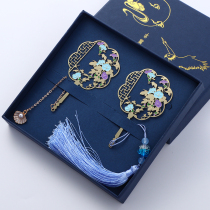(Morning Glory) Classical Chinese style metal bookmarks Creative students use handmade gifts custom lettering gifts