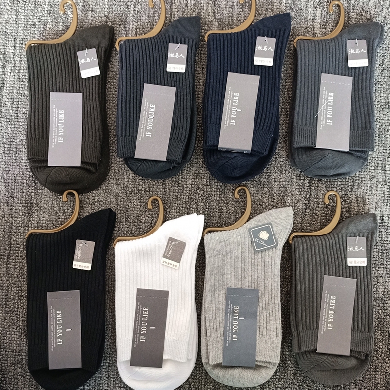 Wrangler Ten-Pair Pack Double-Needle Cotton Socks for Men and Women, Mid-Calf, Comfortable, Breathable, Solid Color, Versatile