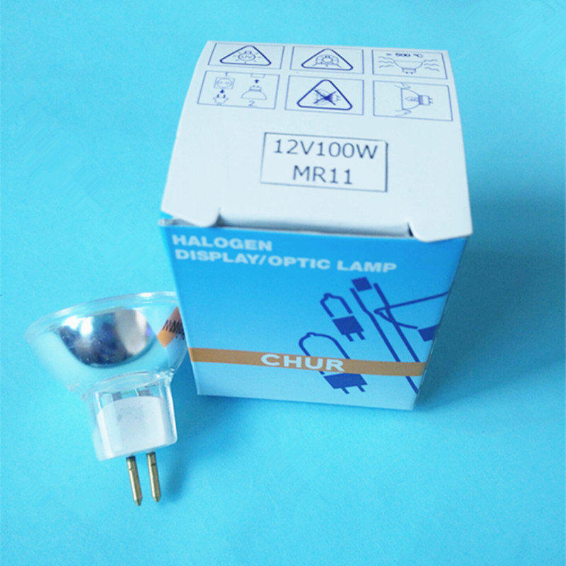 初日 卤素灯杯12V100W MR11 粗脚 镜面 显微镜灯泡 光学仪器灯杯