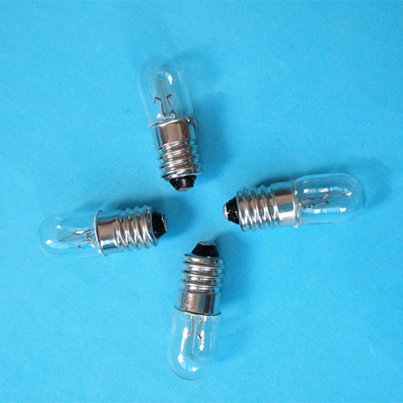 仪器指示灯泡18V0.11A灯泡 光学仪器灯泡 灯头E9 泡经10 总长28