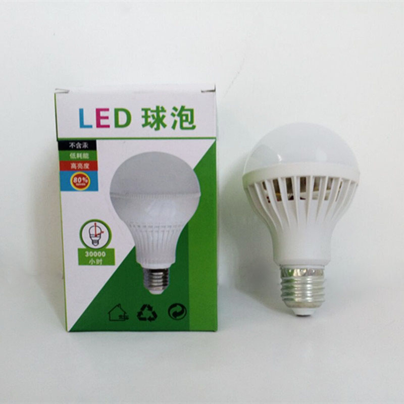 朗浦 9W LED灯泡球泡 5W7W12W15W20W螺口超亮节能灯泡 暖白光源